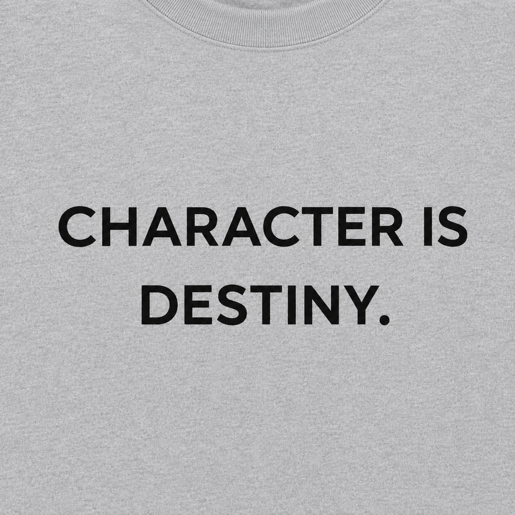 Character is Destiny. | Premium Oversized T-Shirt