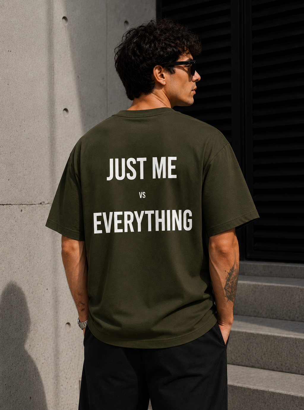 Just Me vs Everything Oversized T-shirt