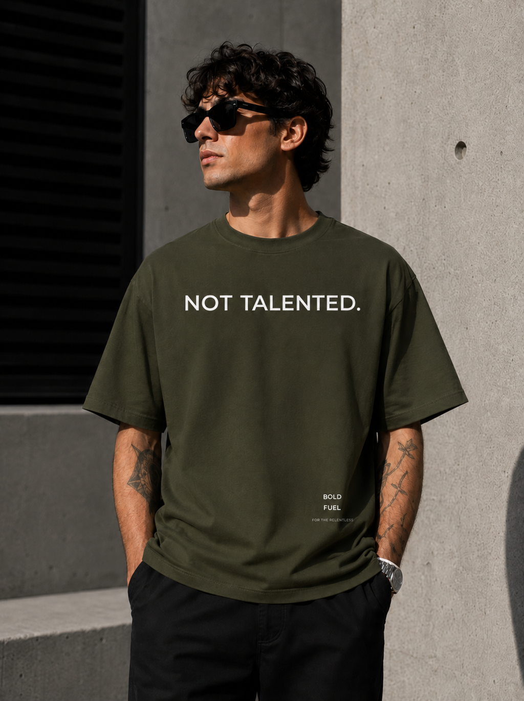 Not Talented. | Premium Oversized T-Shirt