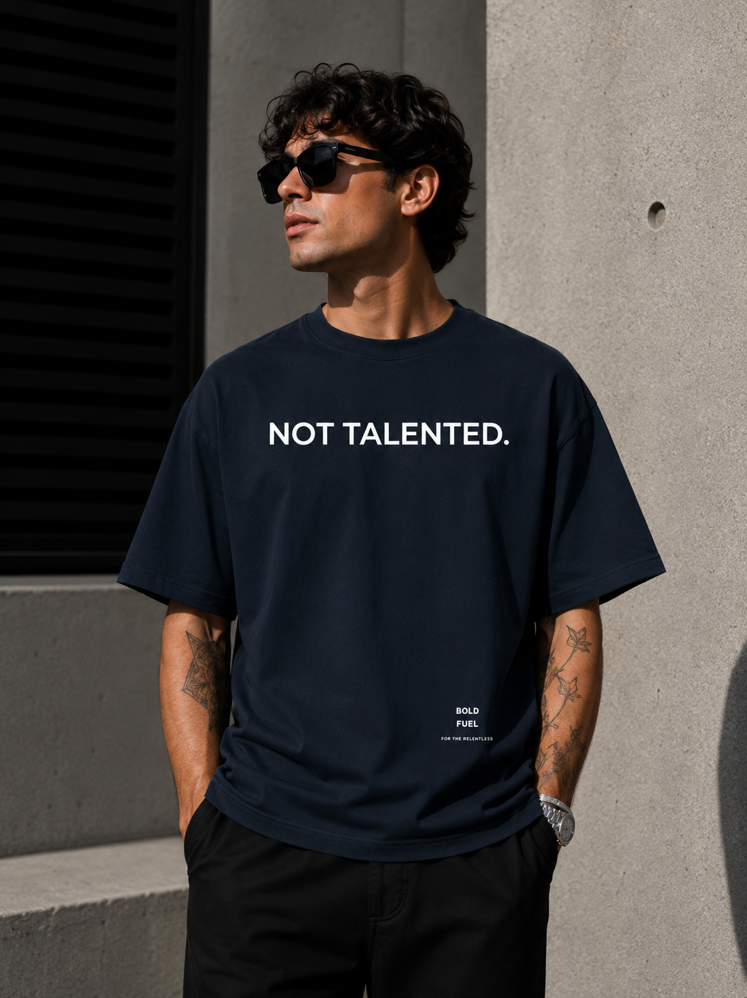 Not Talented. | Premium Oversized T-Shirt