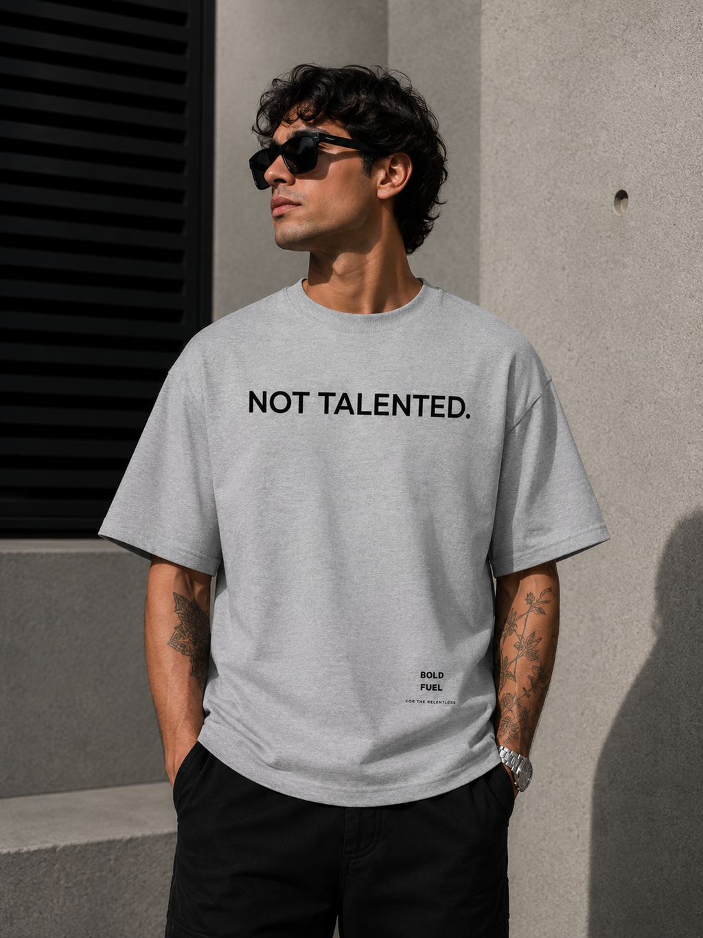 Not Talented. | Premium Oversized T-Shirt