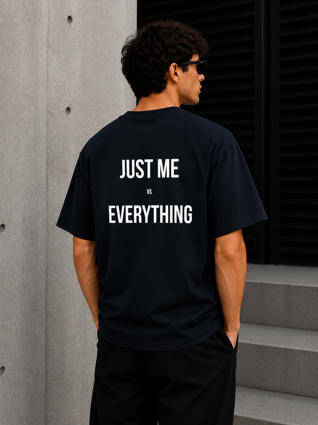 Just Me vs Everything Oversized T-shirt