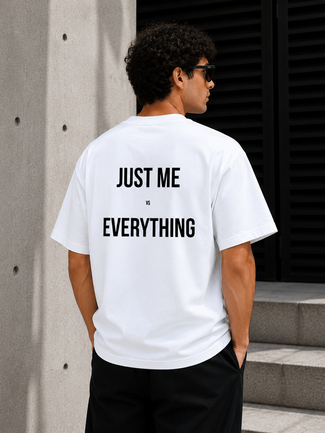 Just Me vs Everything Oversized T-shirt