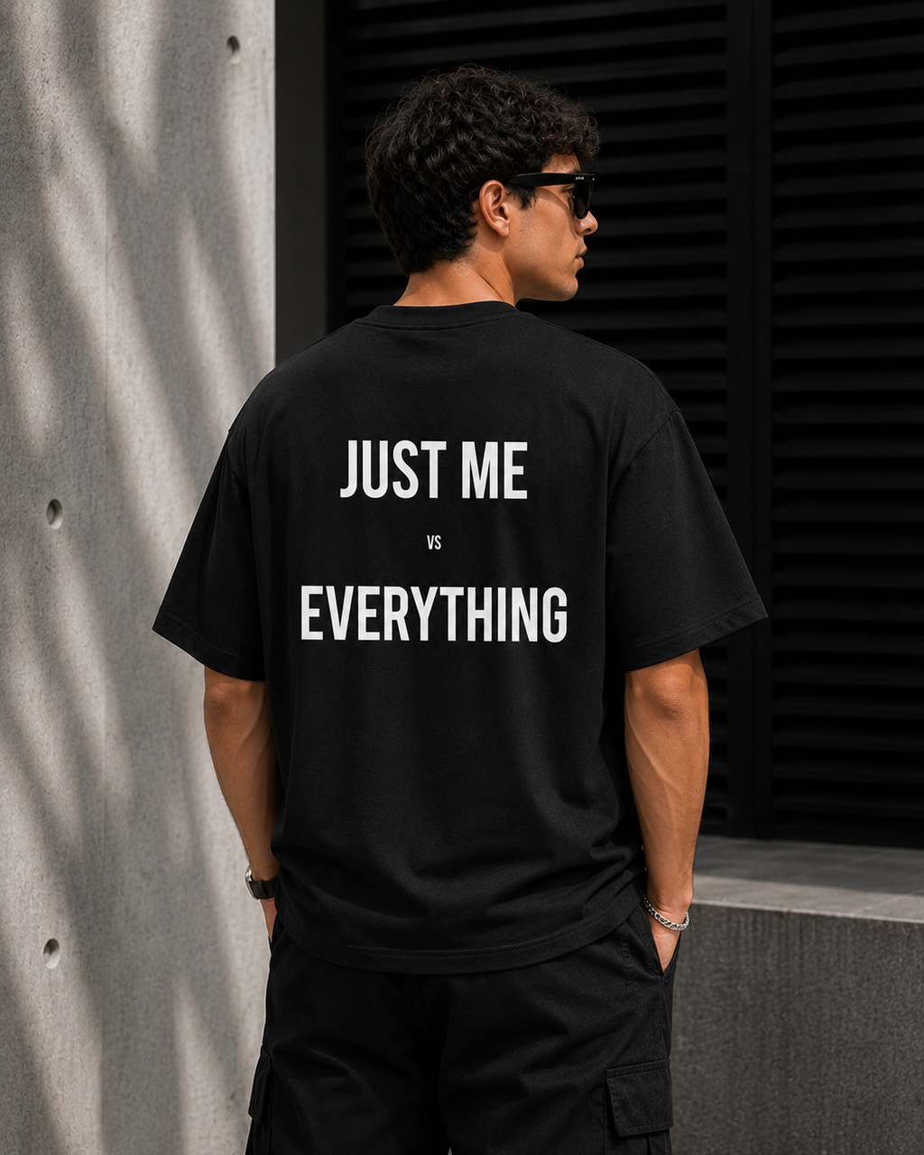 Just Me vs Everything Oversized T-shirt