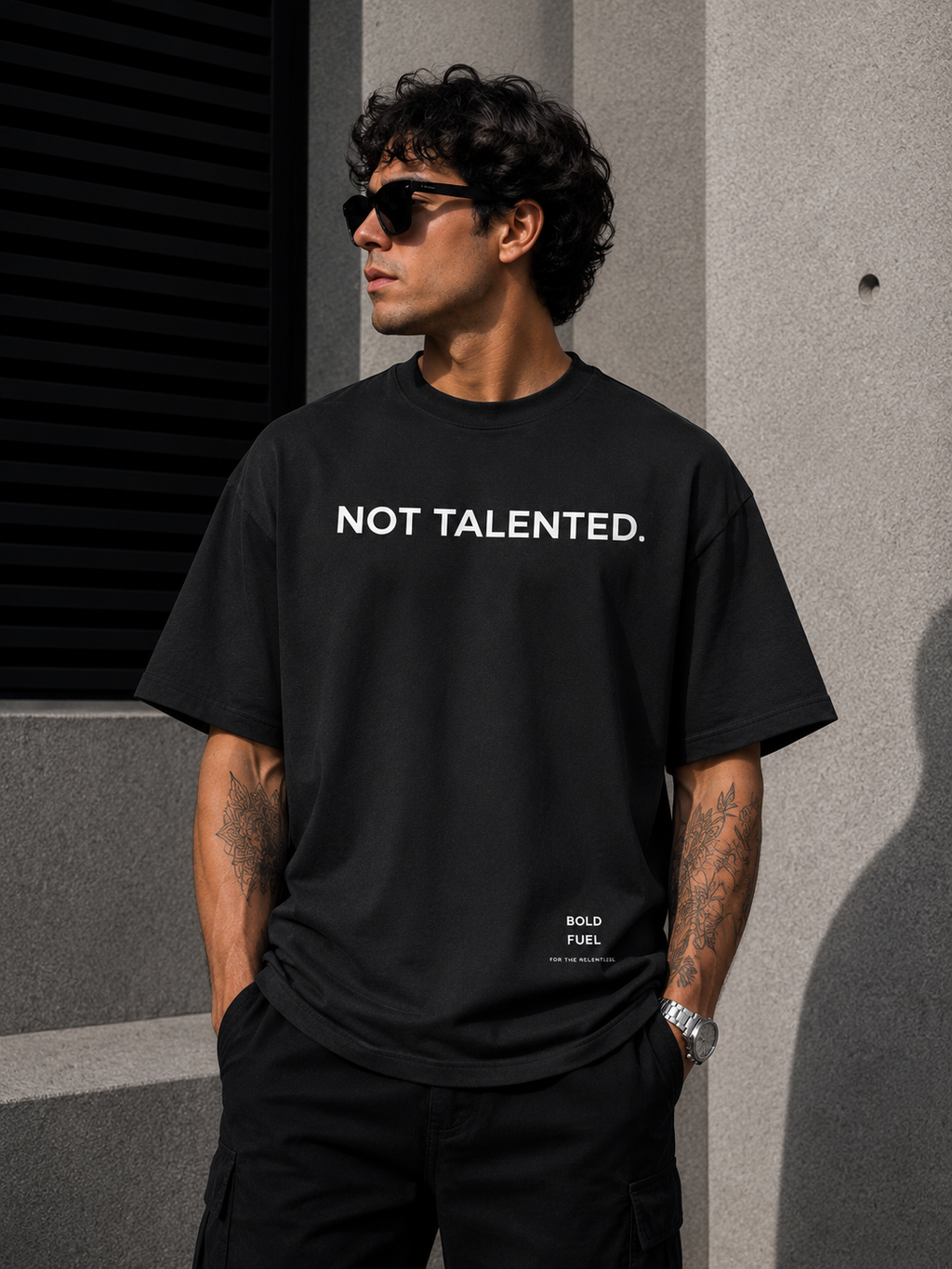 Not Talented. | Premium Oversized T-Shirt