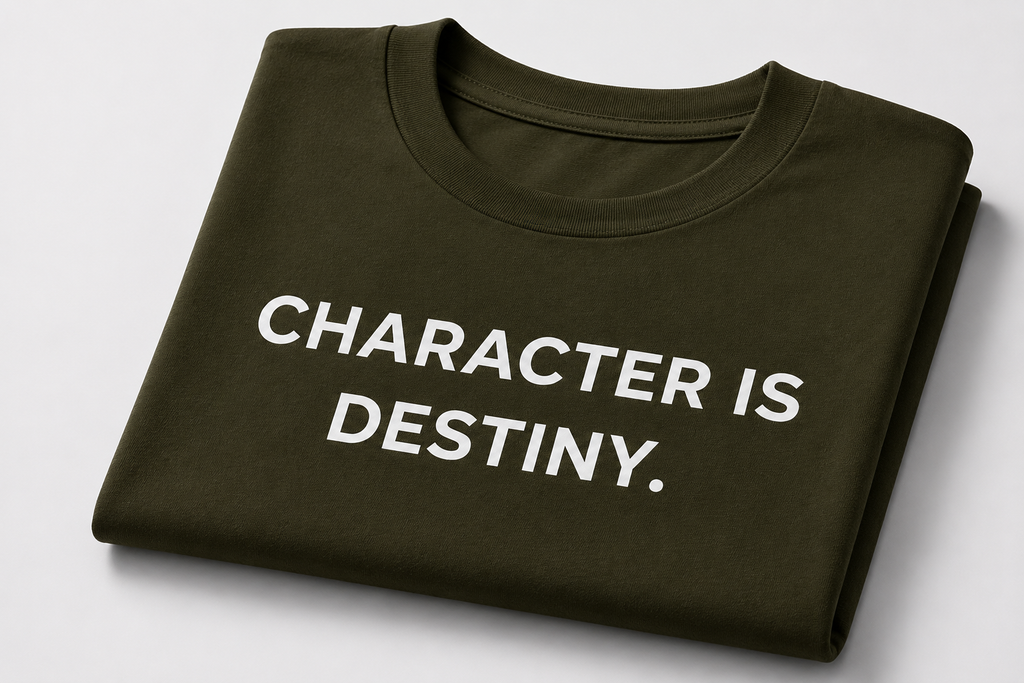 Character is Destiny. | Premium Oversized T-Shirt
