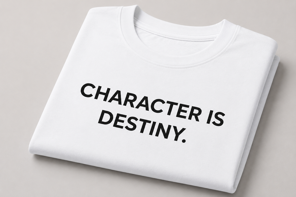 Character is Destiny. | Premium Oversized T-Shirt