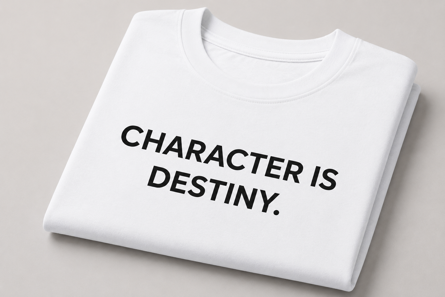 Character is Destiny. | Premium Oversized T-Shirt
