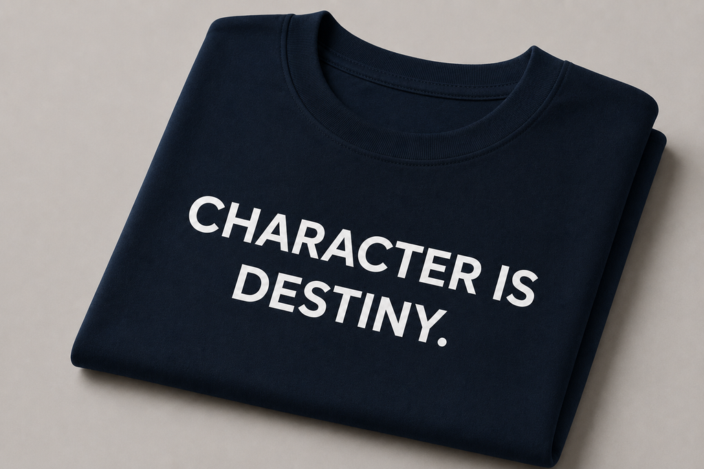 Character is Destiny. | Premium Oversized T-Shirt