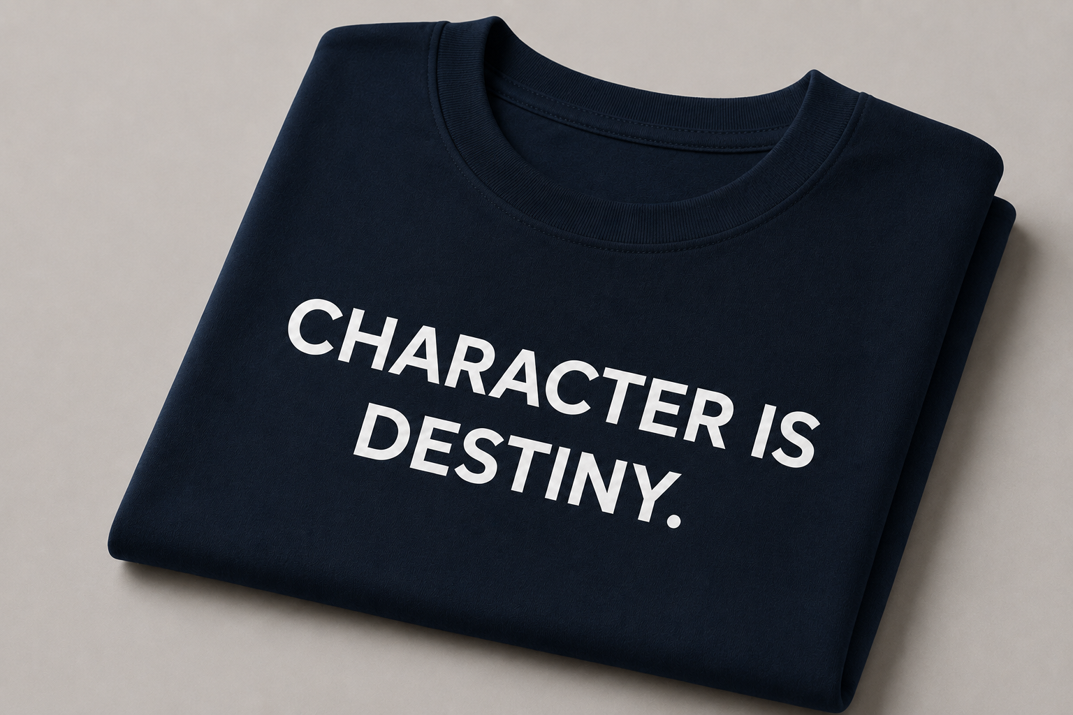 Character is Destiny. | Premium Oversized T-Shirt