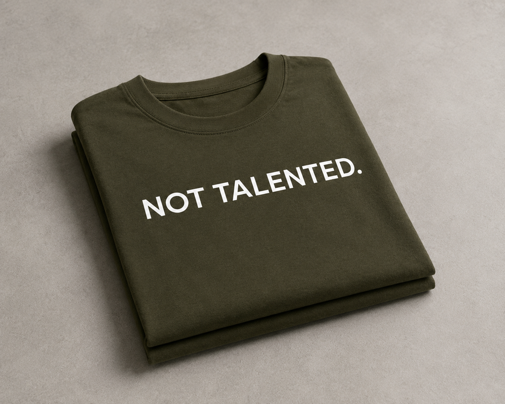 Not Talented. | Premium Oversized T-Shirt
