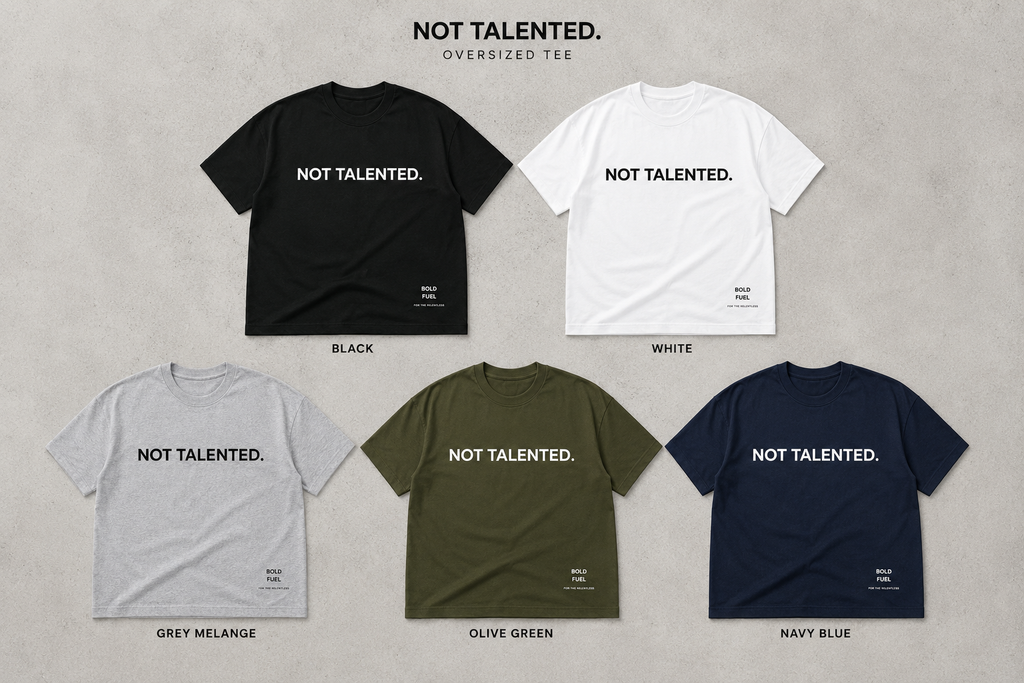 Not Talented. | Premium Oversized T-Shirt